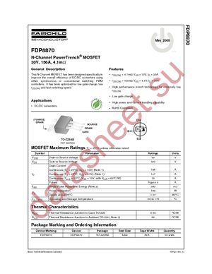 FDP8870_F085 datasheet  